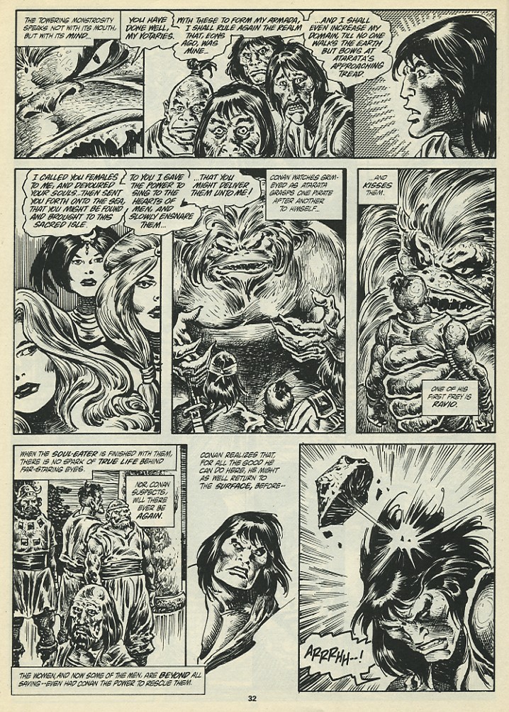 Read online The Savage Sword Of Conan comic -  Issue #198 - 34