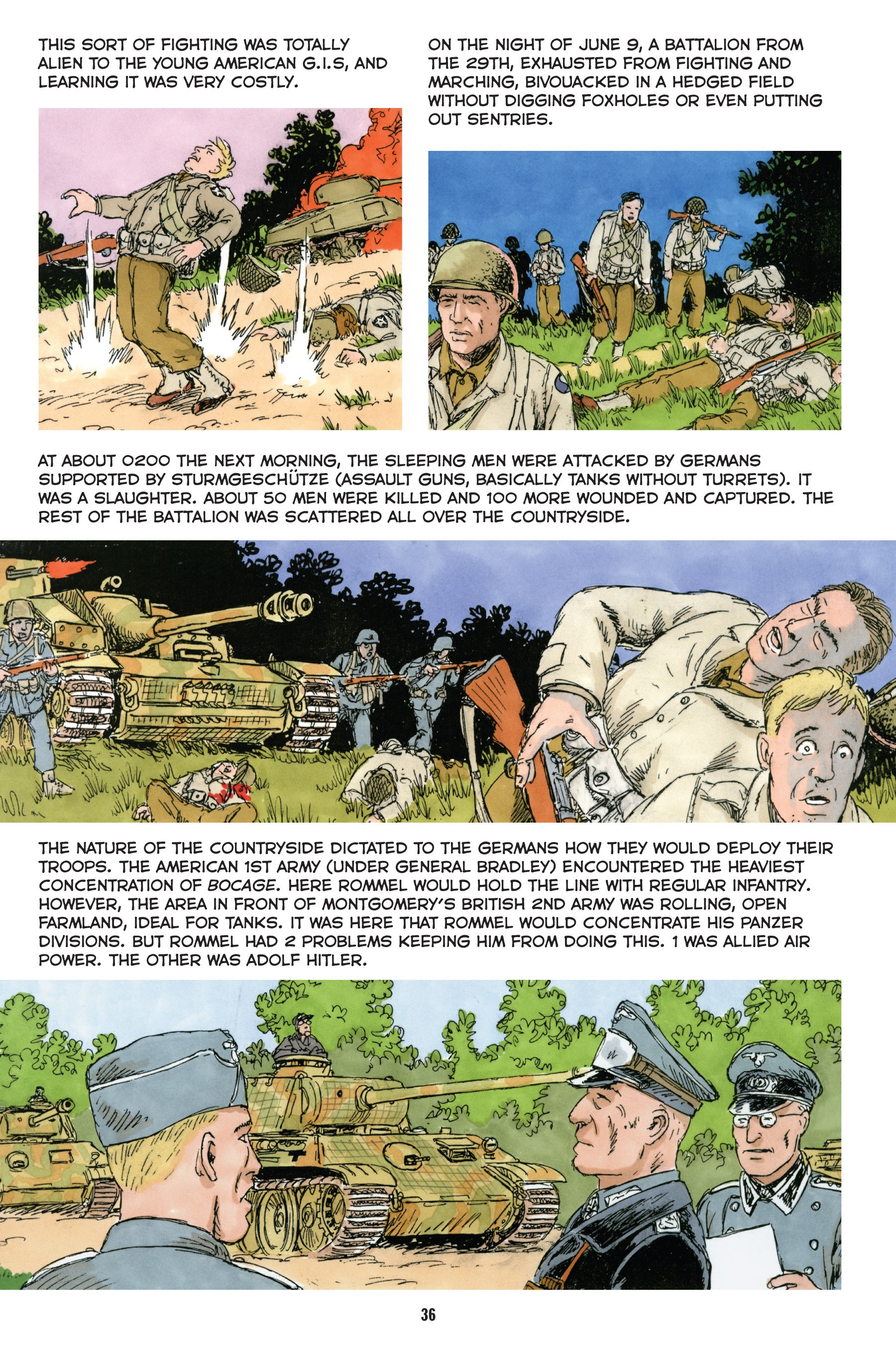 Read online Normandy: A Graphic History of D-Day, the Allied Invasion of Hitler's Fortress Europe comic -  Issue # TPB - 37