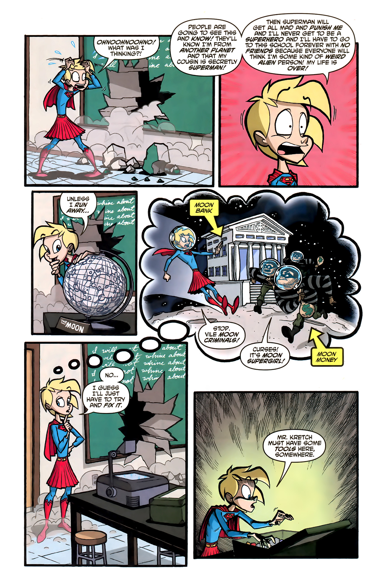 Read online Supergirl: Cosmic Adventures in the 8th Grade comic -  Issue #2 - 5