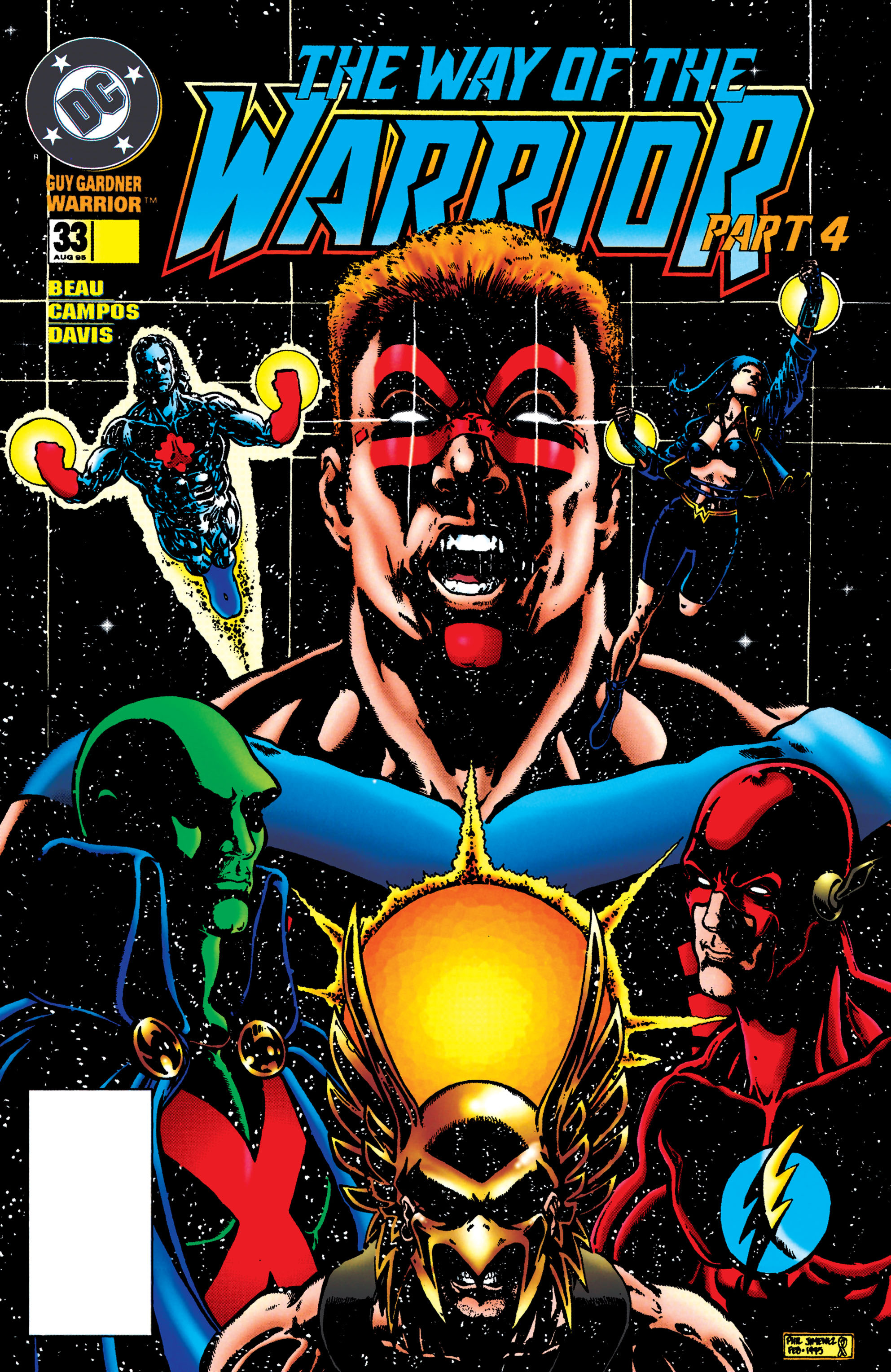 Read online Guy Gardner: Warrior comic -  Issue #33 - 1