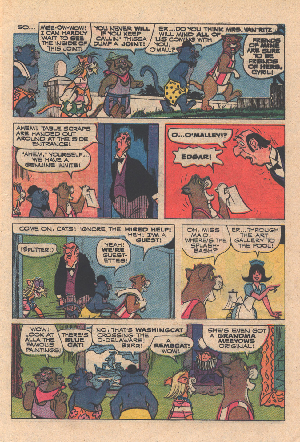 Read online O'Malley and the Alley Cats comic -  Issue #8 - 9