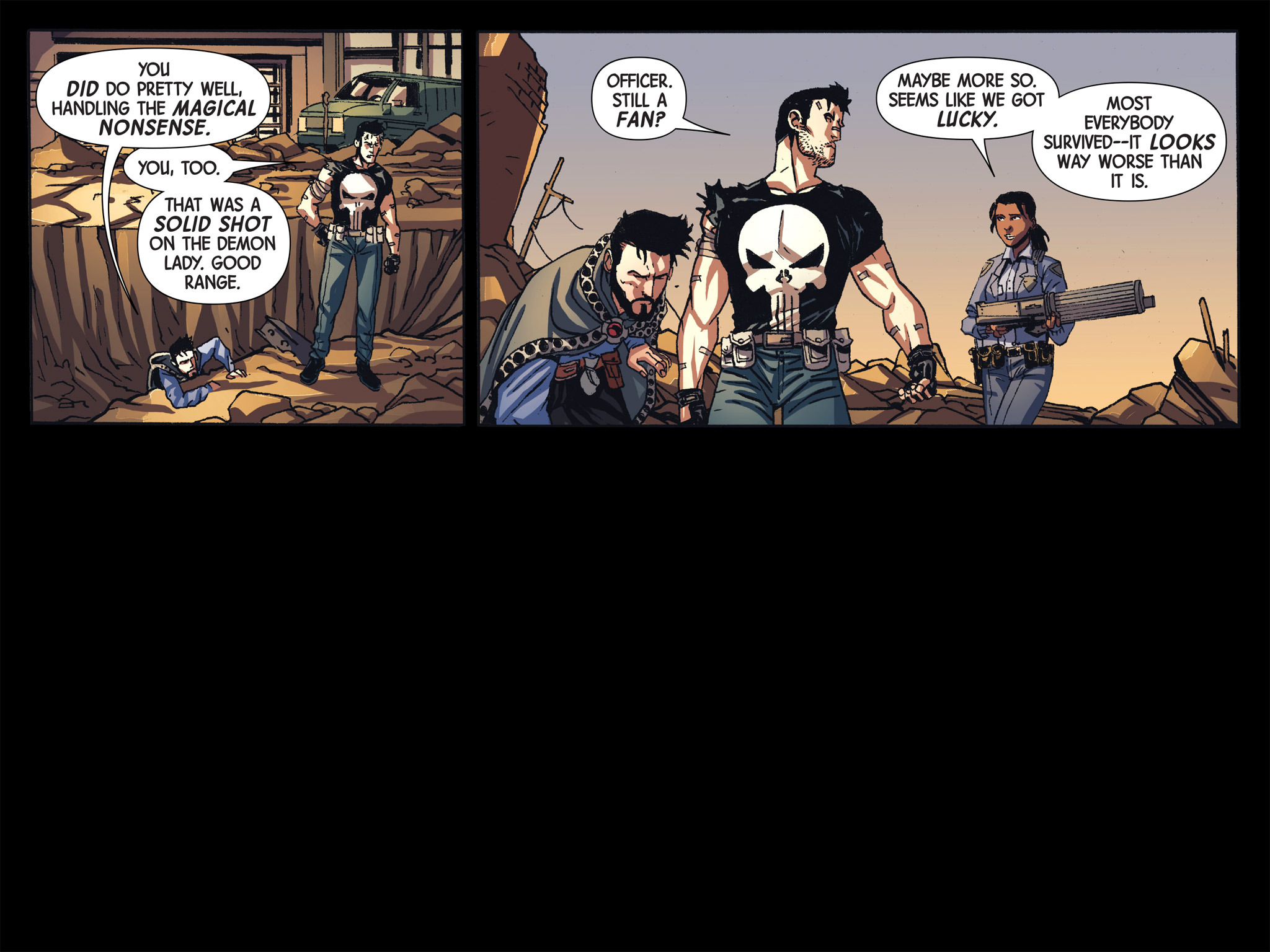Read online Doctor Strange/Punisher: Magic Bullets Infinite Comic comic -  Issue #8 - 64