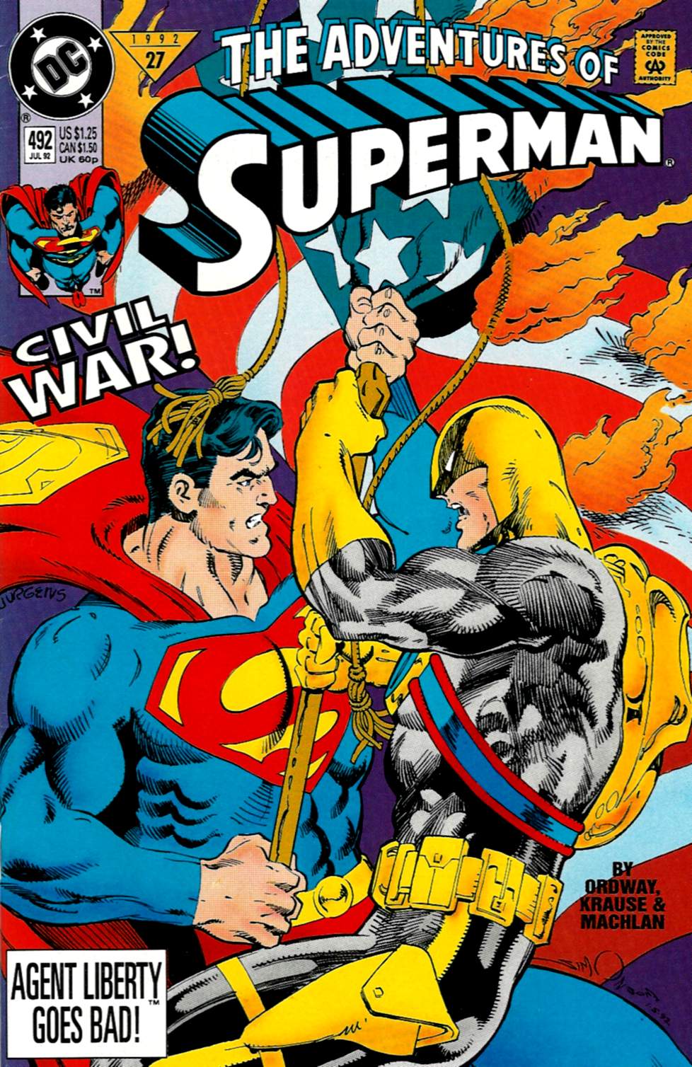 Read online Adventures of Superman (1987) comic -  Issue #492 - 1