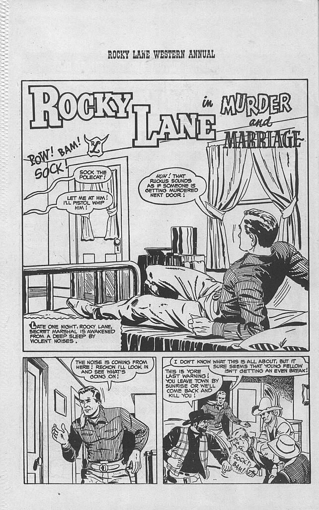 Read online Rocky Lane Western Annual comic -  Issue # Full - 4
