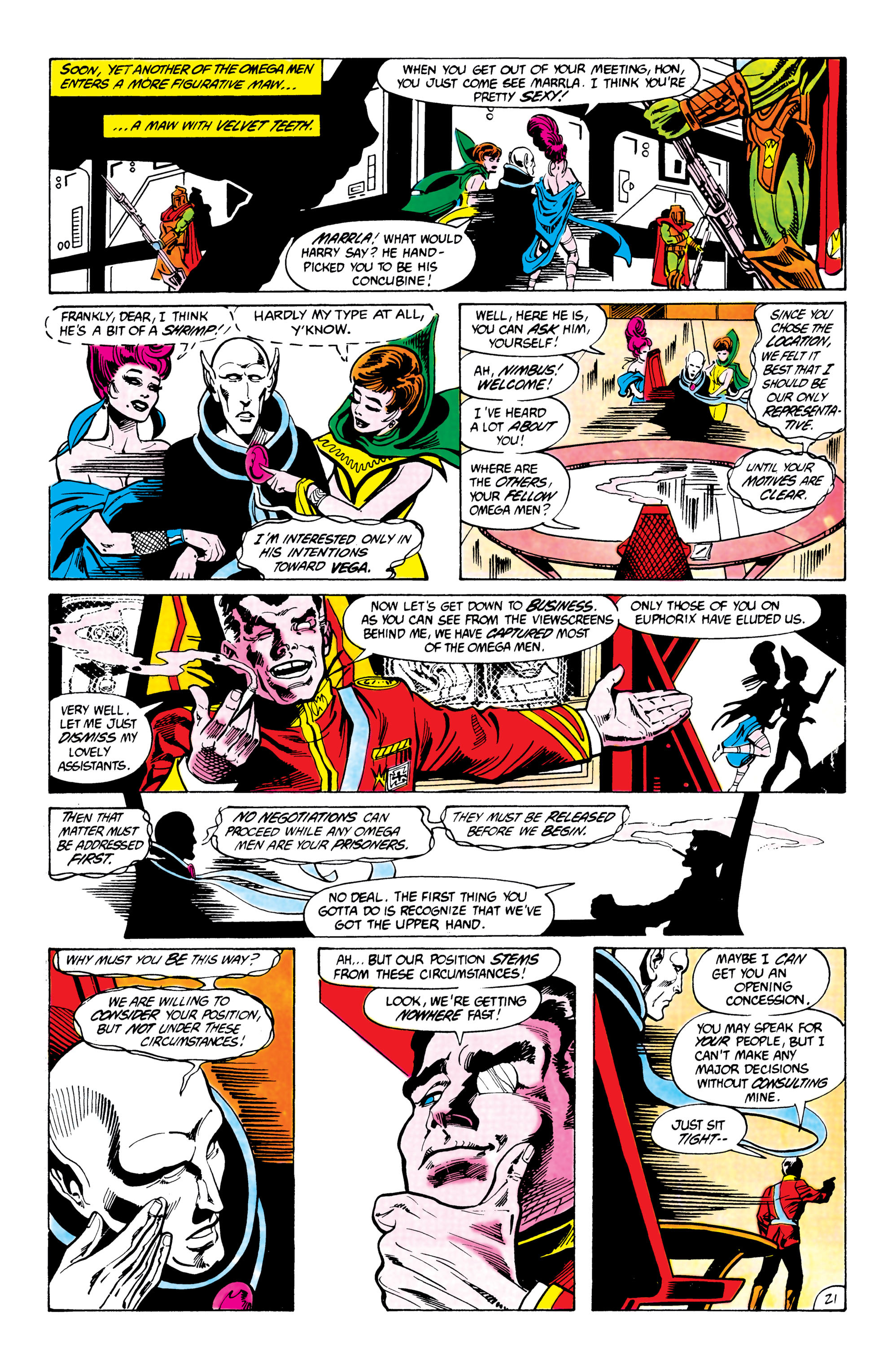 Read online The Omega Men (1983) comic -  Issue #9 - 21