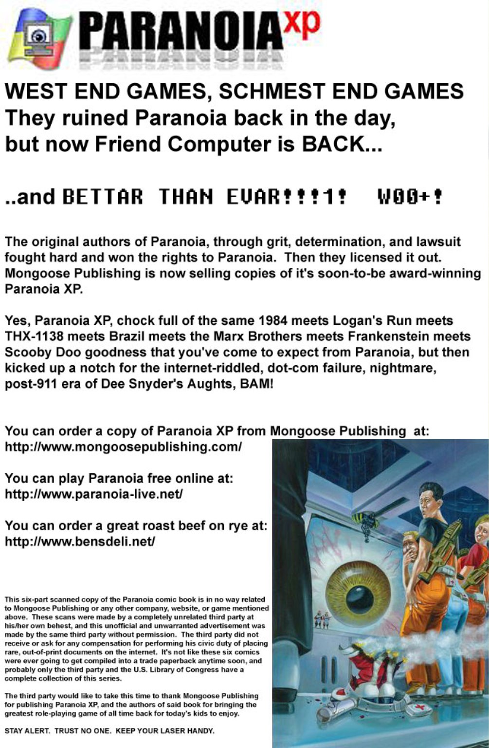 Read online Paranoia comic -  Issue #3 - 31