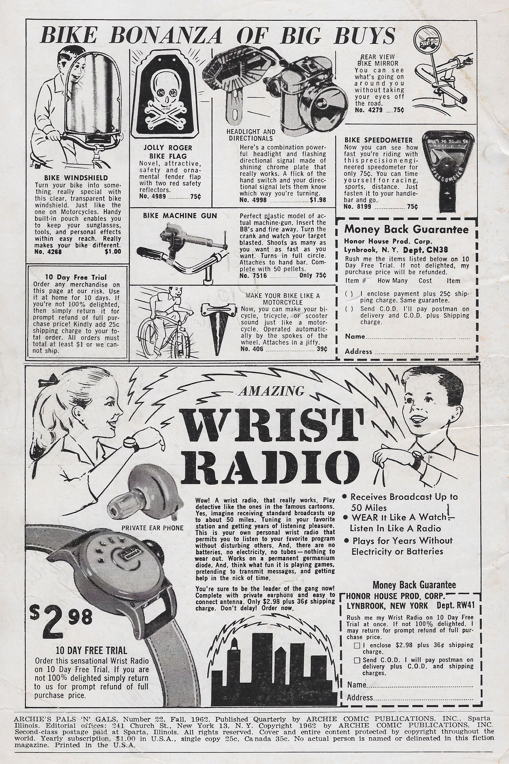 Read online Archie's Pals 'N' Gals (1952) comic -  Issue #22 - 2