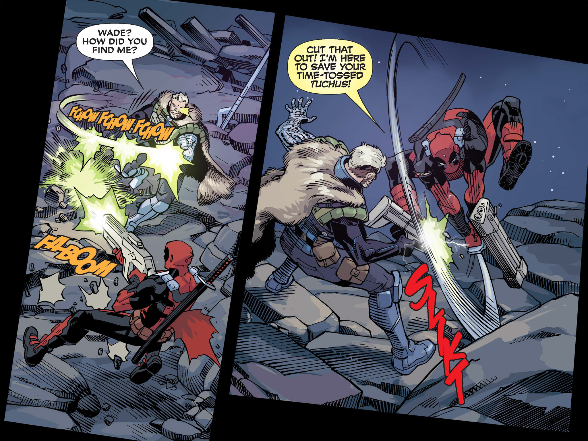 Read online Deadpool & Cable: Split Second Infinite Comic comic -  Issue #6 - 36