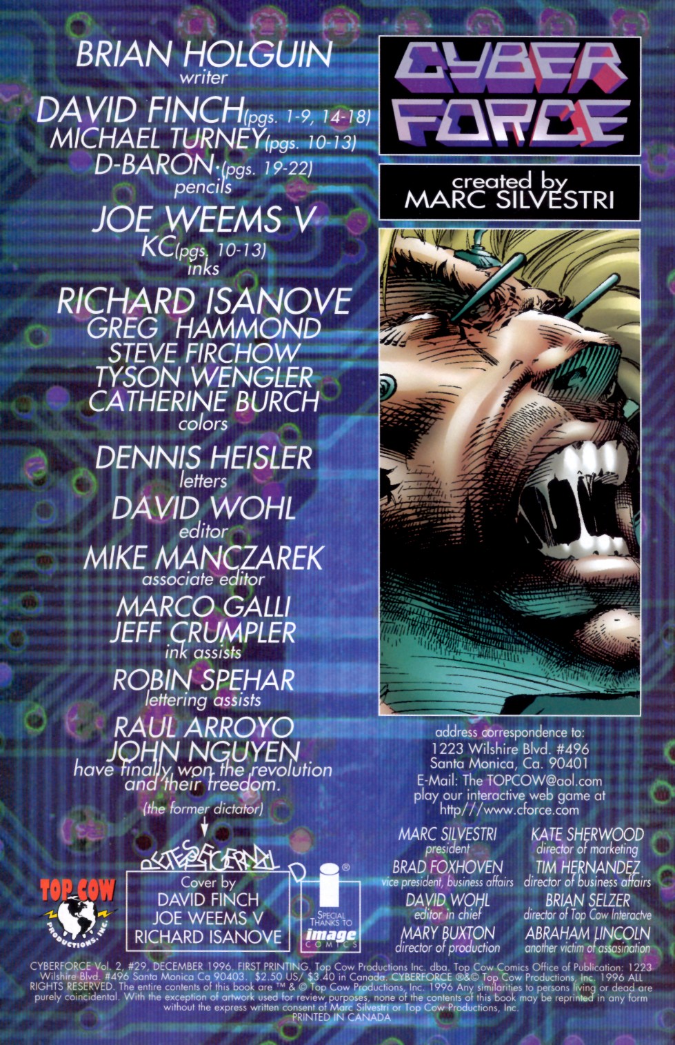 Read online Cyberforce (1993) comic -  Issue #29 - 2