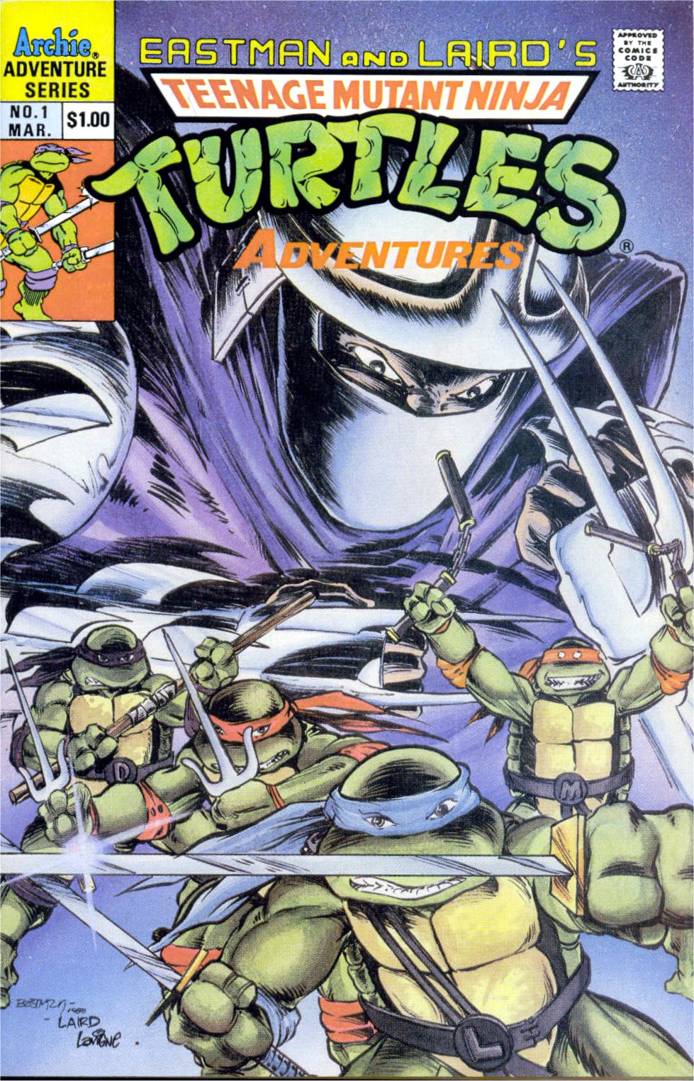 Read online Teenage Mutant Ninja Turtles Adventures (1989) comic -  Issue #1 - 1