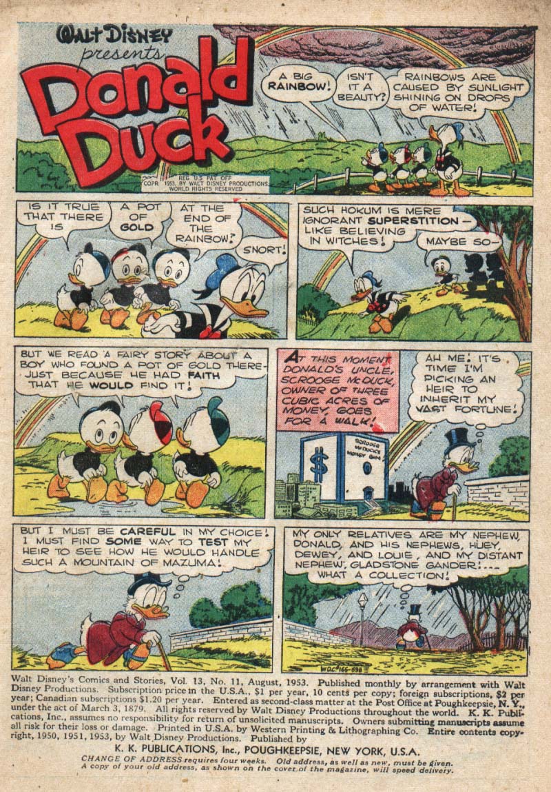 Read online Walt Disney's Comics and Stories comic -  Issue #155 - 3