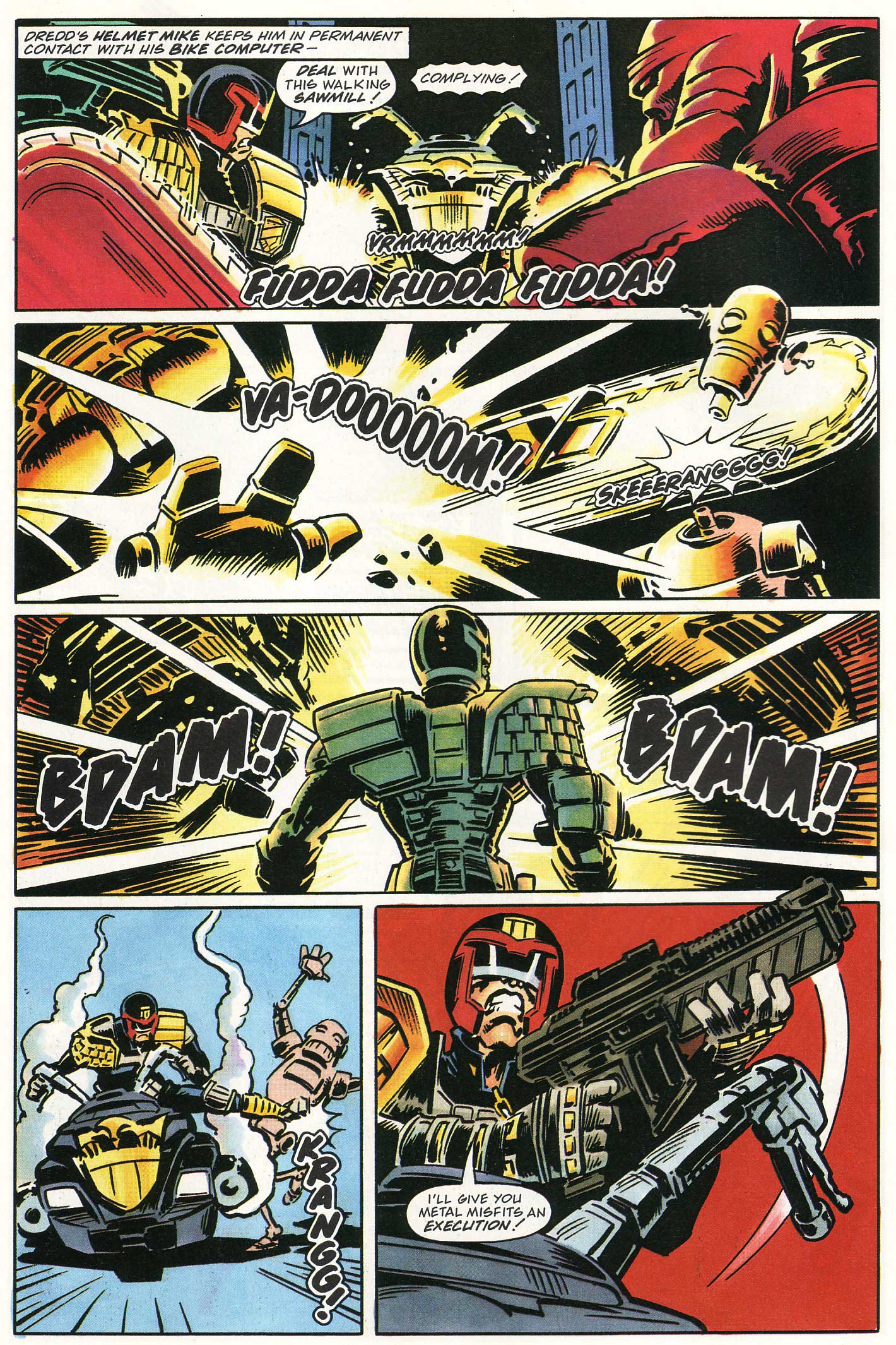 Read online Judge Dredd Lawman of the Future comic -  Issue #7 - 12