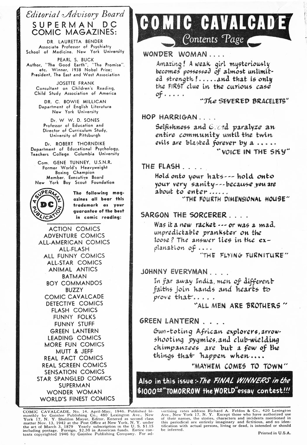 Read online Comic Cavalcade comic -  Issue #14 - 2