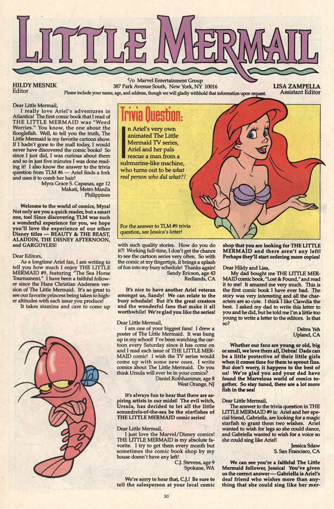 Read online Disney's The Little Mermaid comic -  Issue #11 - 29