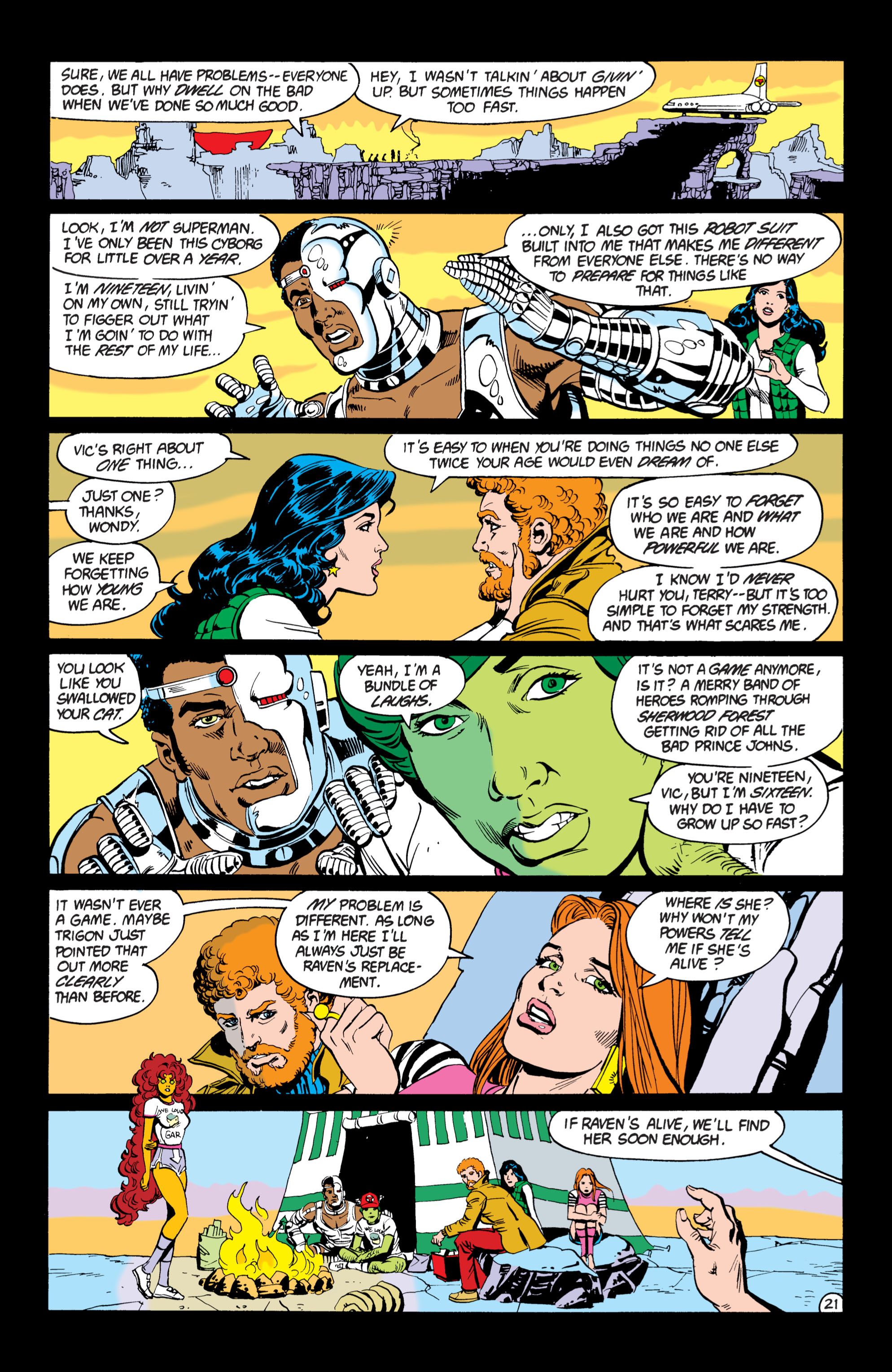 Read online The New Teen Titans (1984) comic -  Issue #6 - 21
