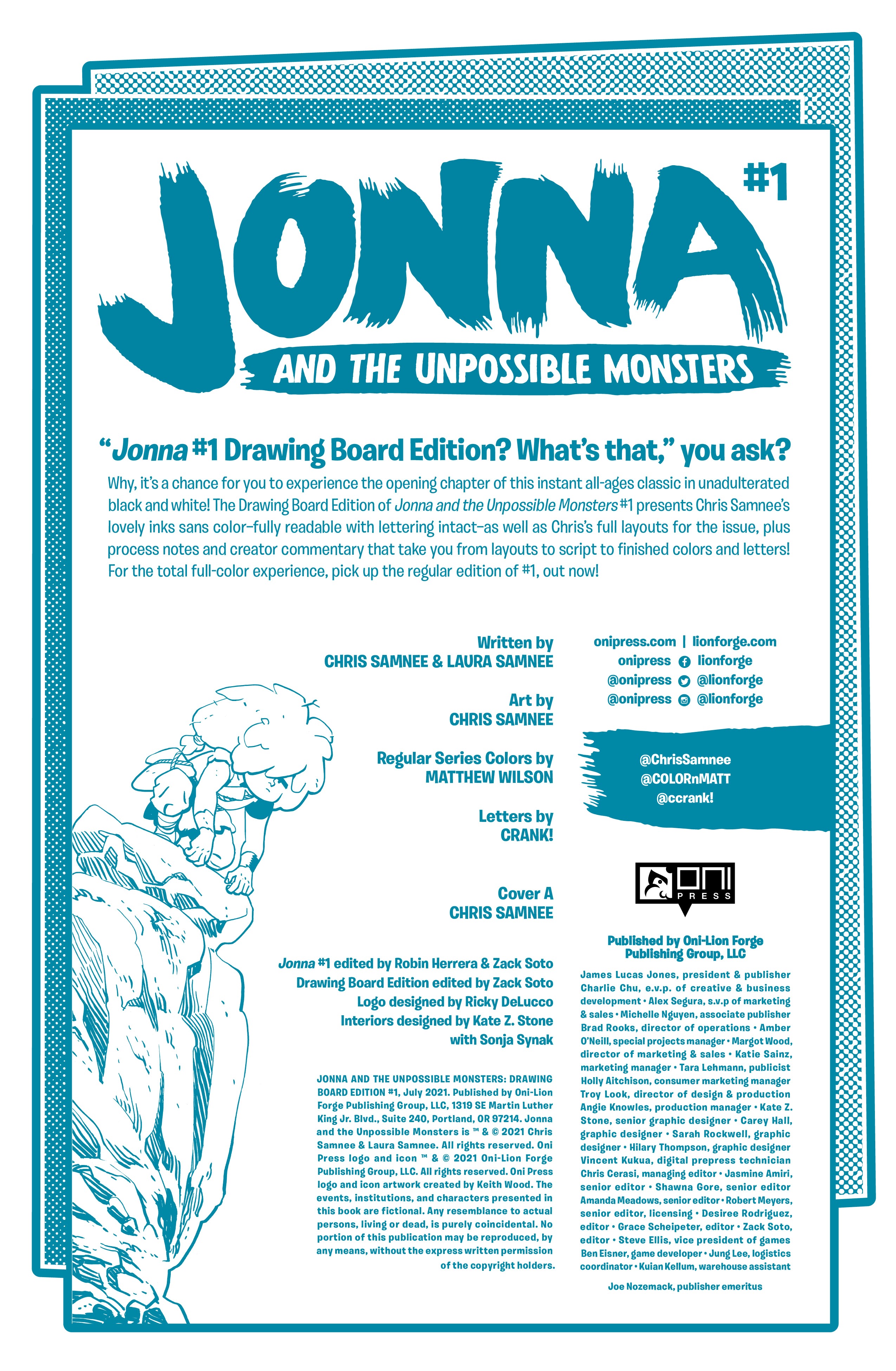 Read online Jonna and the Unpossible Monsters comic -  Issue # _Drawing Board Edition - 2
