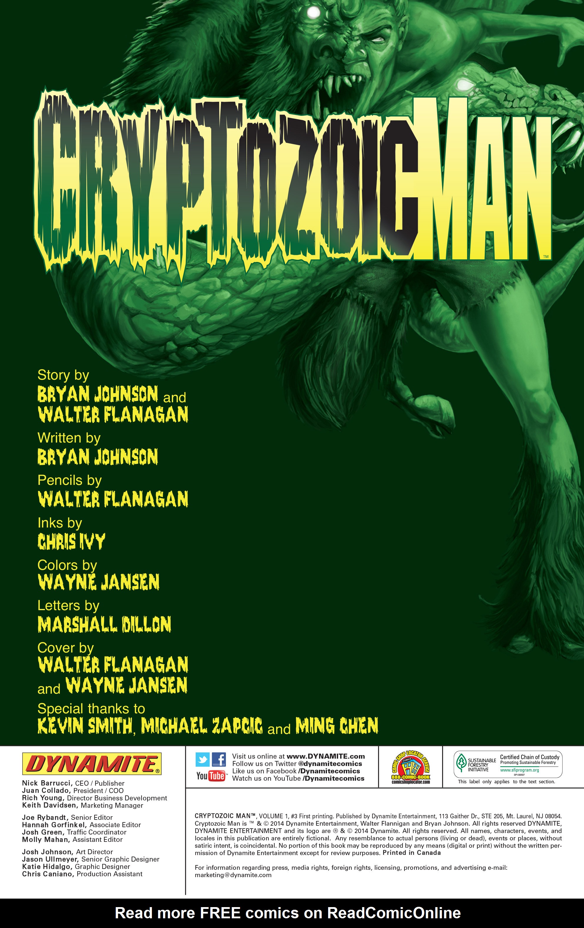 Read online Cryptozoic Man comic -  Issue #3 - 2
