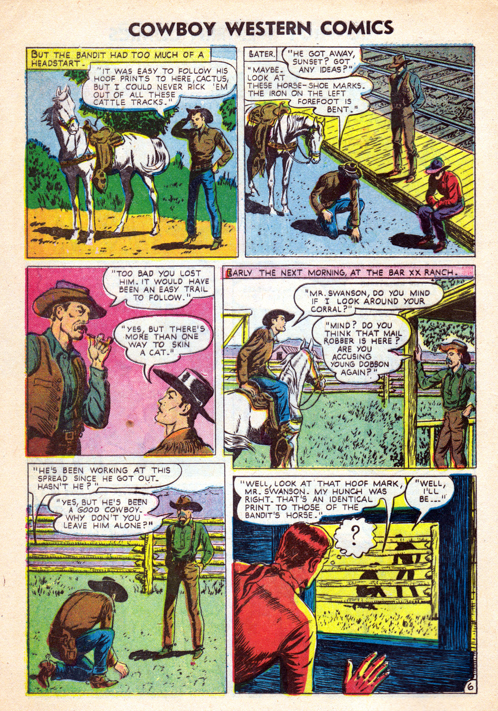 Read online Cowboy Western Comics (1948) comic -  Issue #35 - 8