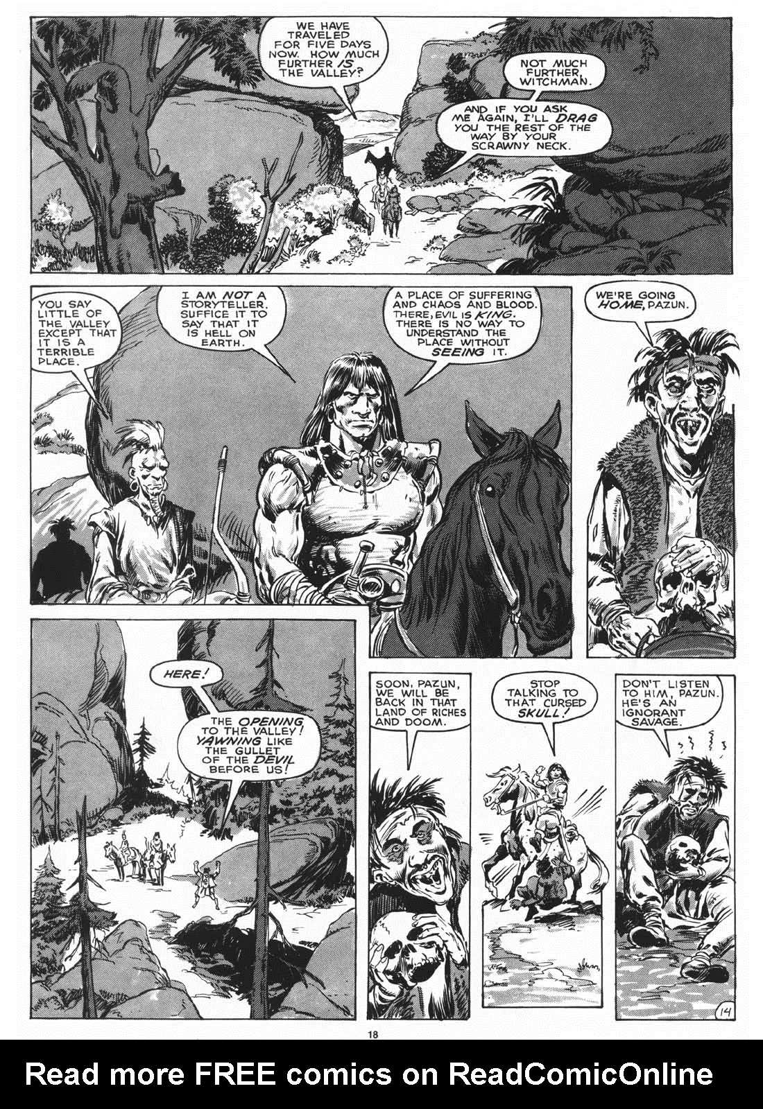 Read online The Savage Sword Of Conan comic -  Issue #161 - 20