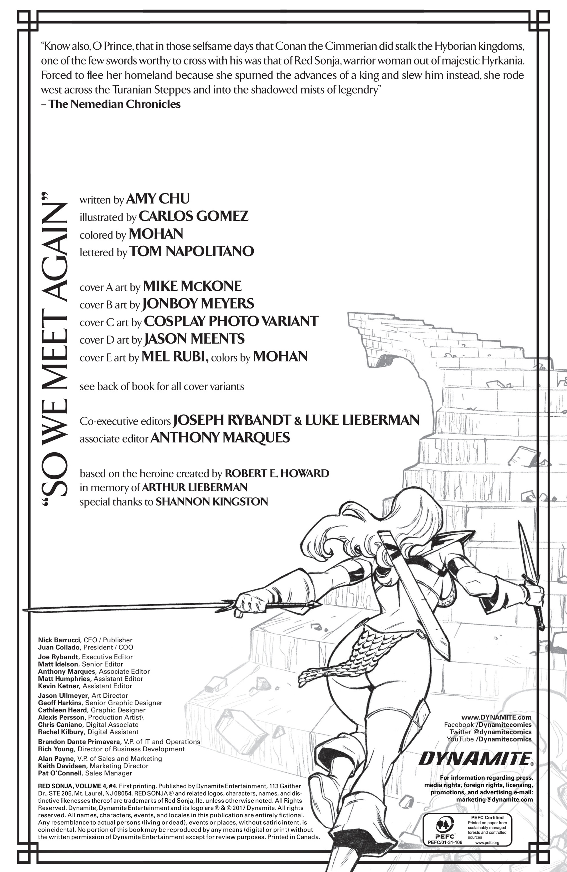 Read online Red Sonja Vol. 4 comic -  Issue #4 - 4