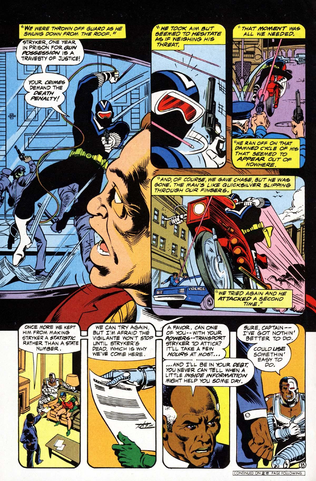 Read online Vigilante (1983) comic -  Issue #3 - 9