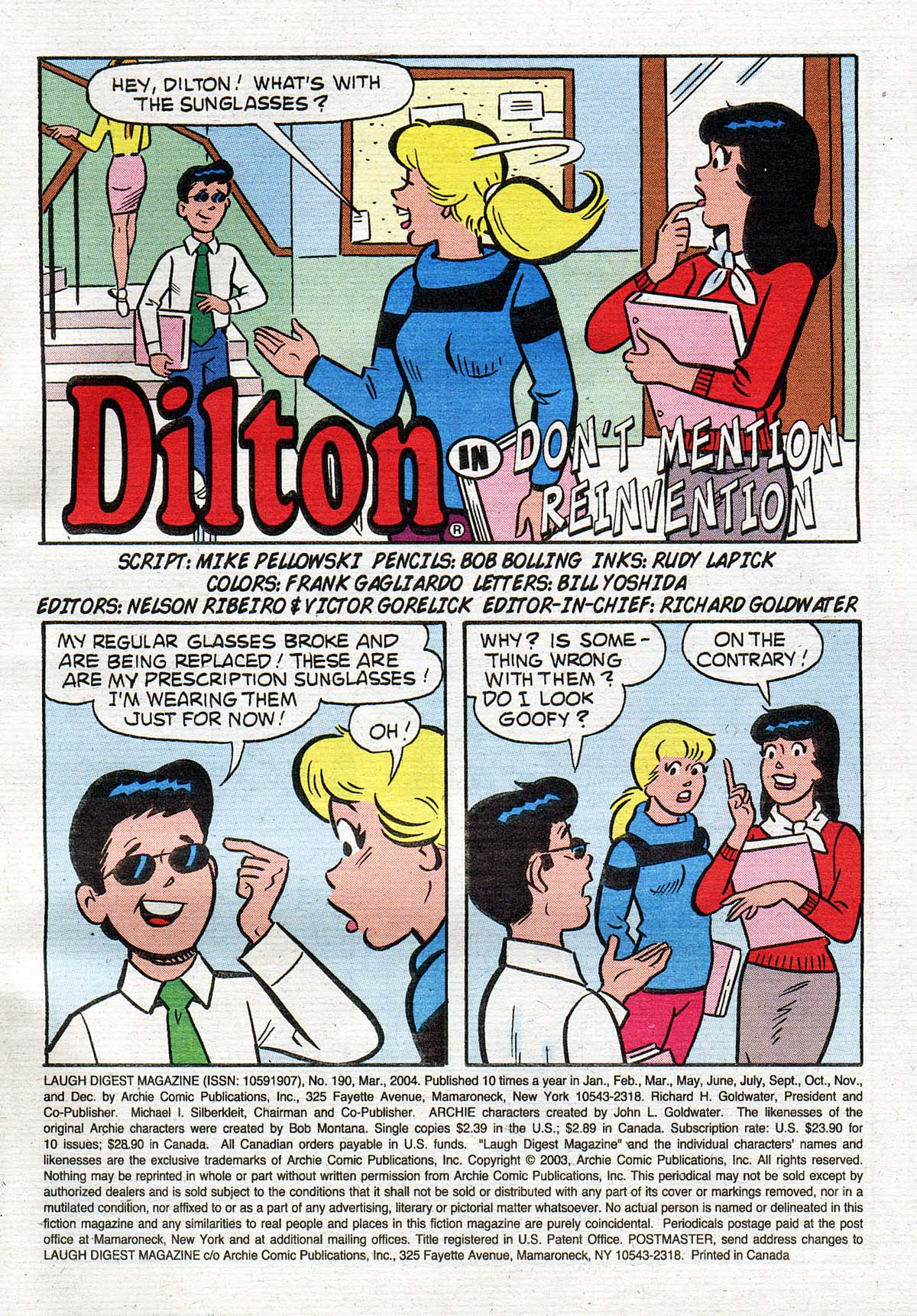 Read online Laugh Comics Digest comic -  Issue #190 - 2