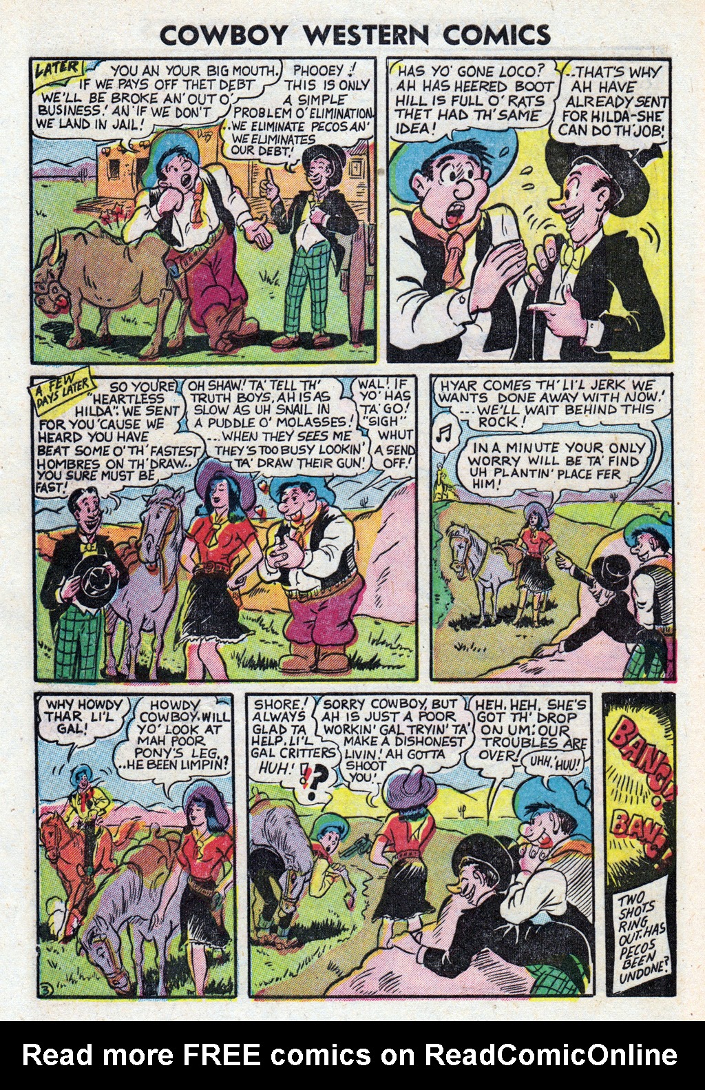 Read online Cowboy Western Comics (1948) comic -  Issue #37 - 32