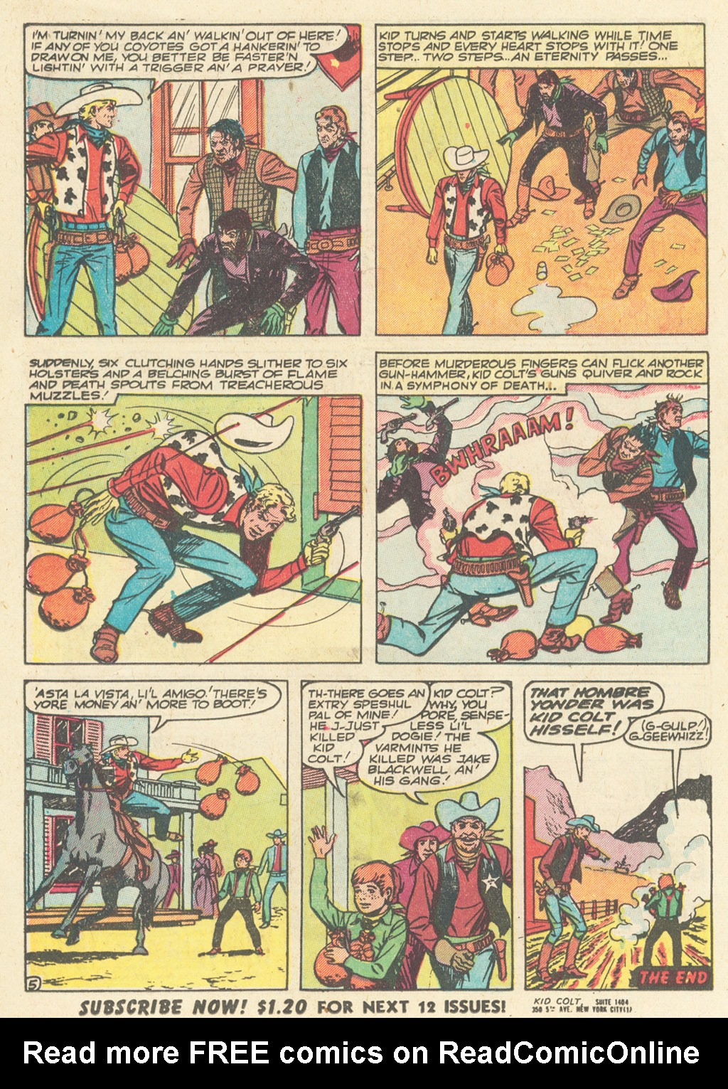 Read online Kid Colt Outlaw comic -  Issue #16 - 16