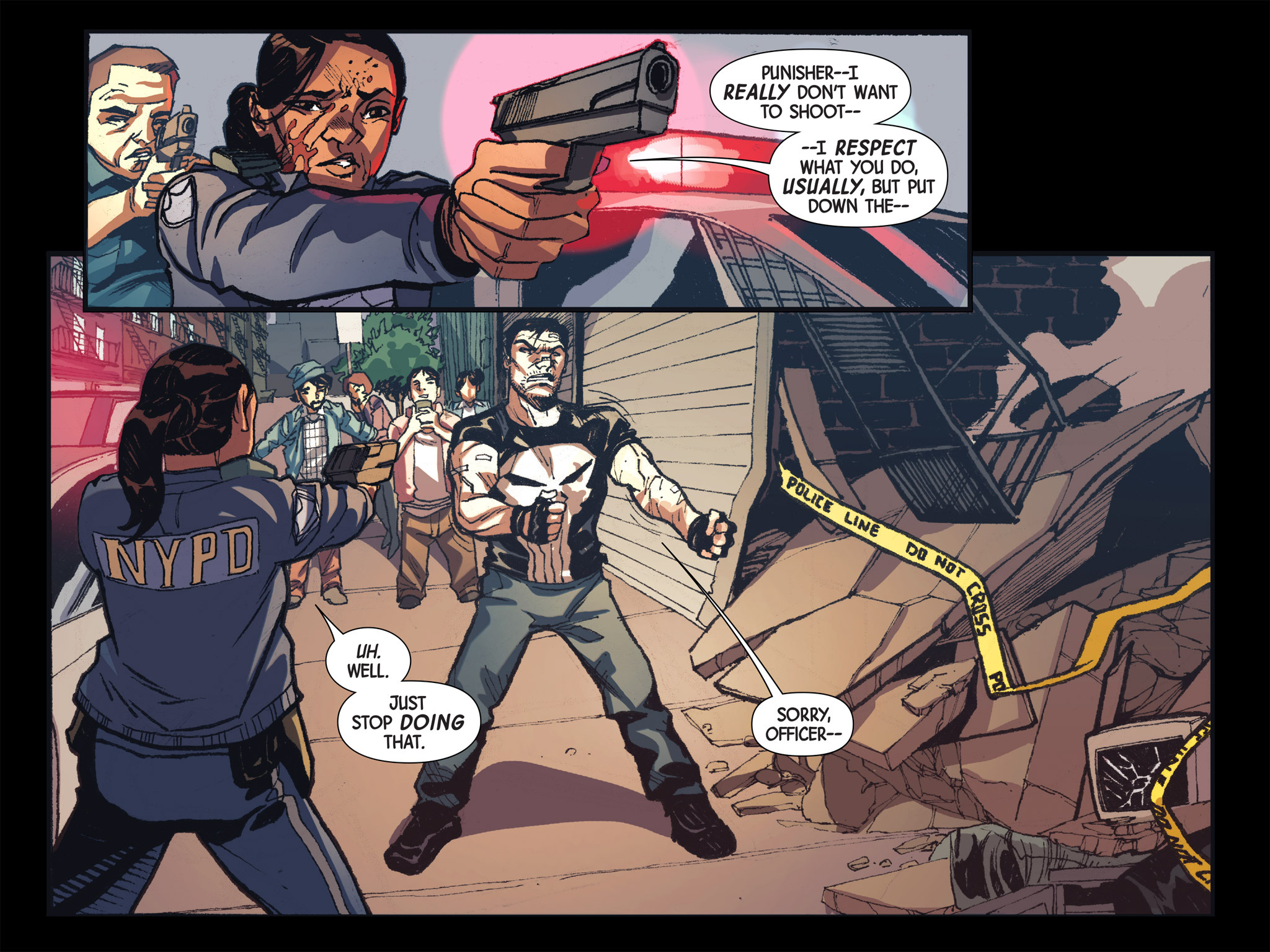 Read online Doctor Strange/Punisher: Magic Bullets Infinite Comic comic -  Issue #6 - 7