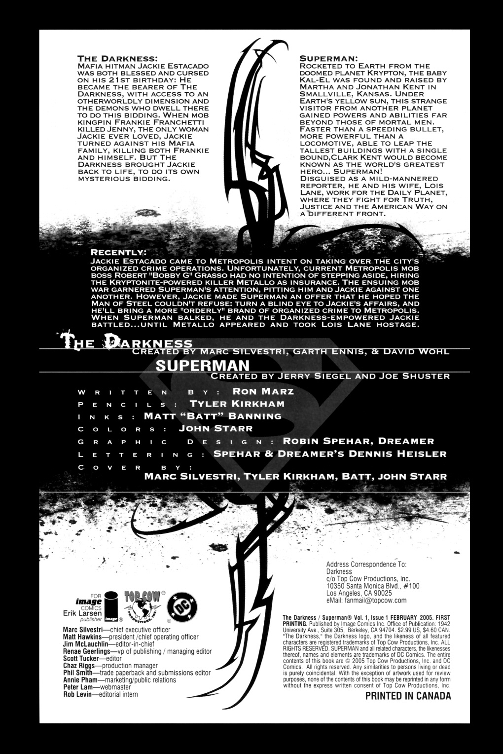 Read online The Darkness/Superman comic -  Issue #2 - 2