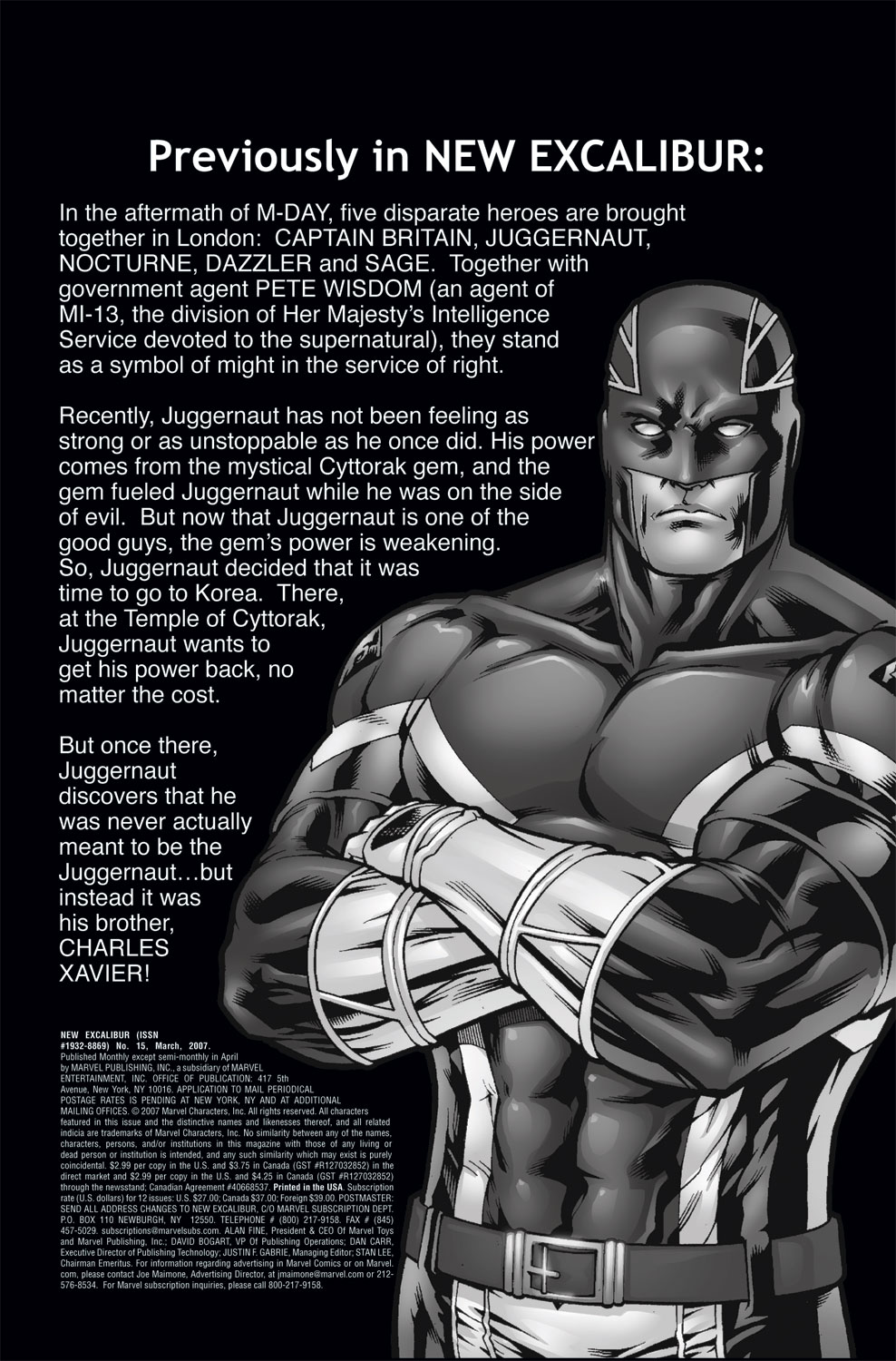 Read online New Excalibur comic -  Issue #15 - 2