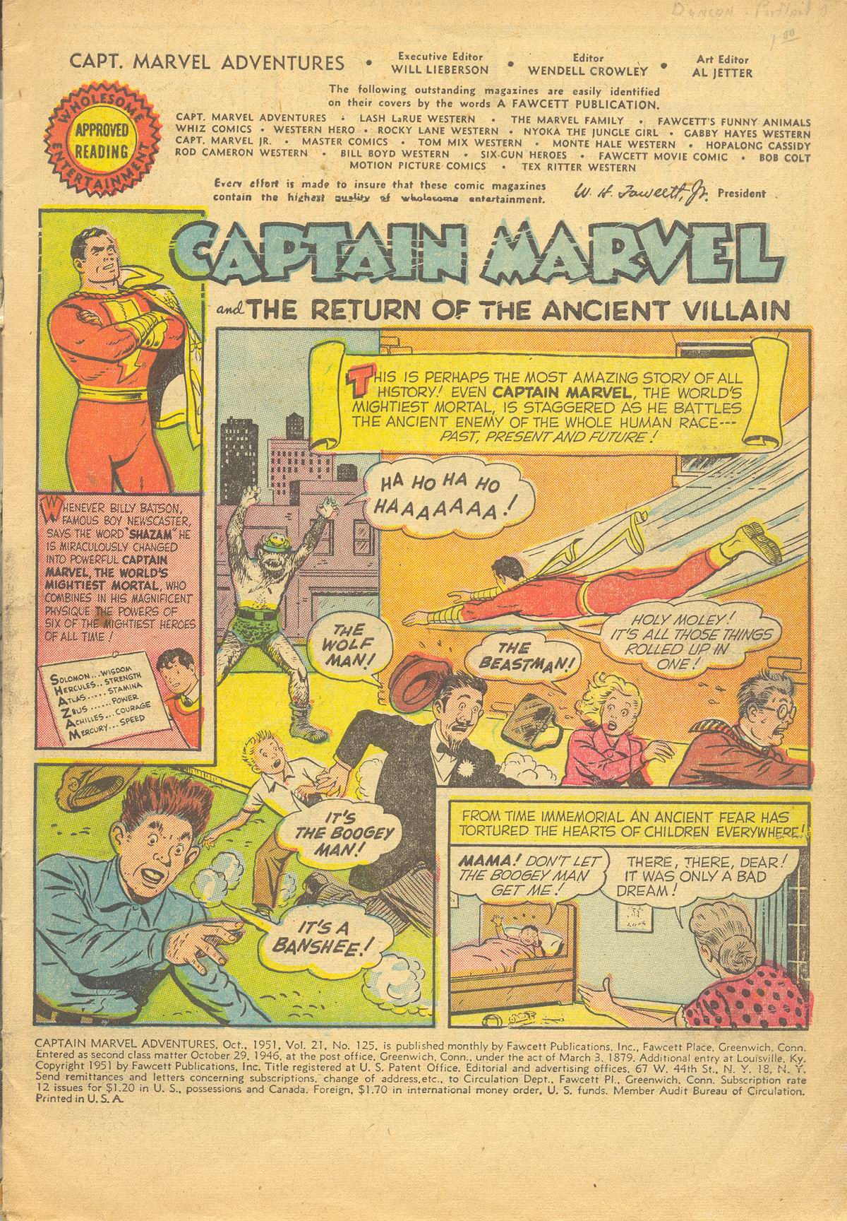 Read online Captain Marvel Adventures comic -  Issue #125 - 3