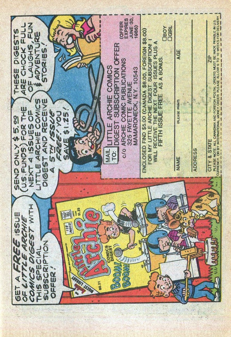 Read online Little Archie Comics Digest Magazine comic -  Issue #21 - 119