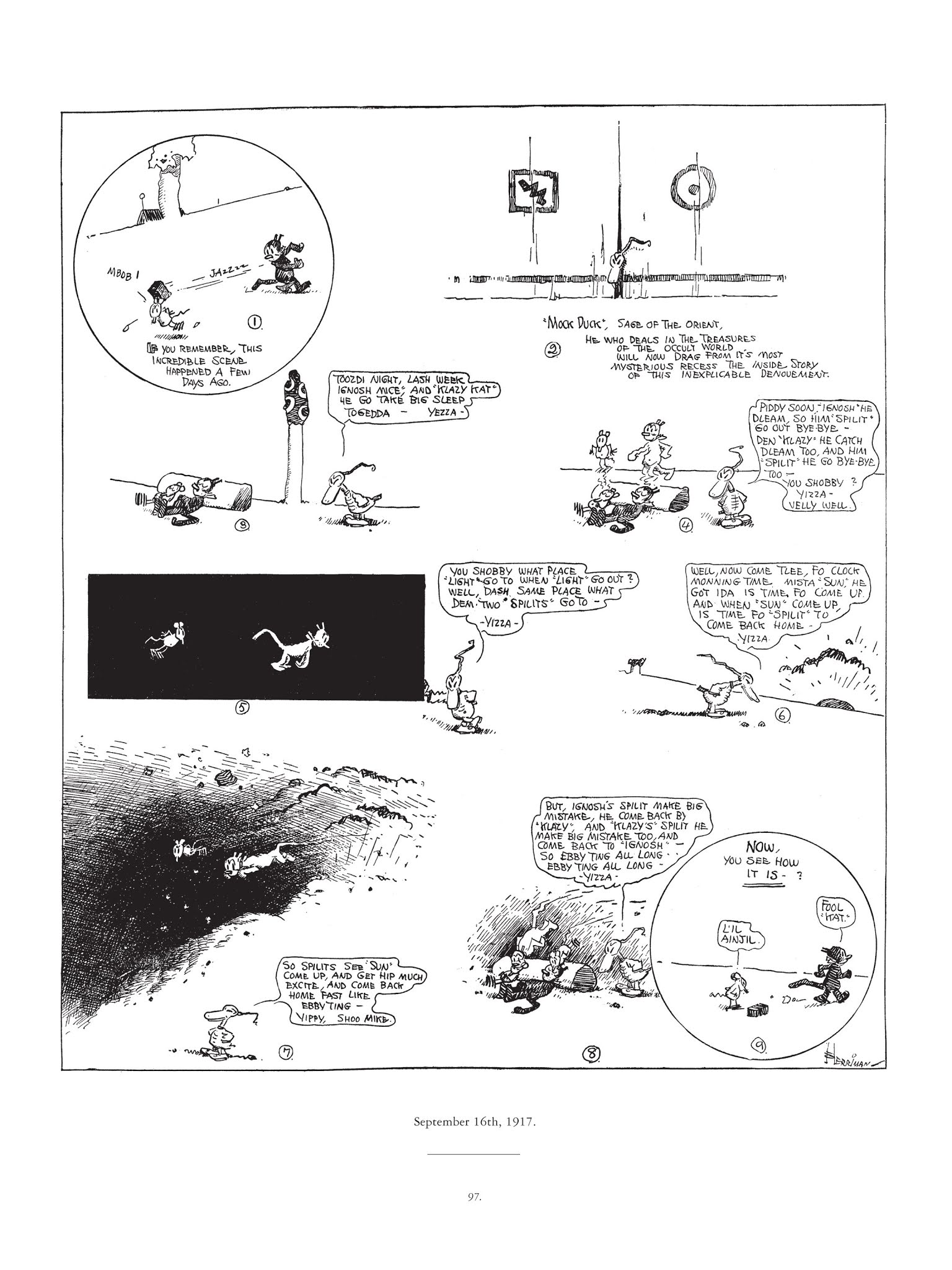 Read online Krazy & Ignatz comic -  Issue # TPB 1 - 97