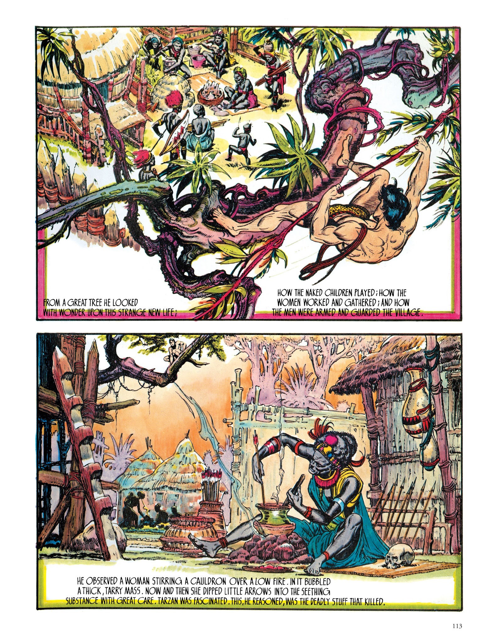 Read online Edgar Rice Burroughs' Tarzan: Burne Hogarth's Lord of the Jungle comic -  Issue # TPB - 113