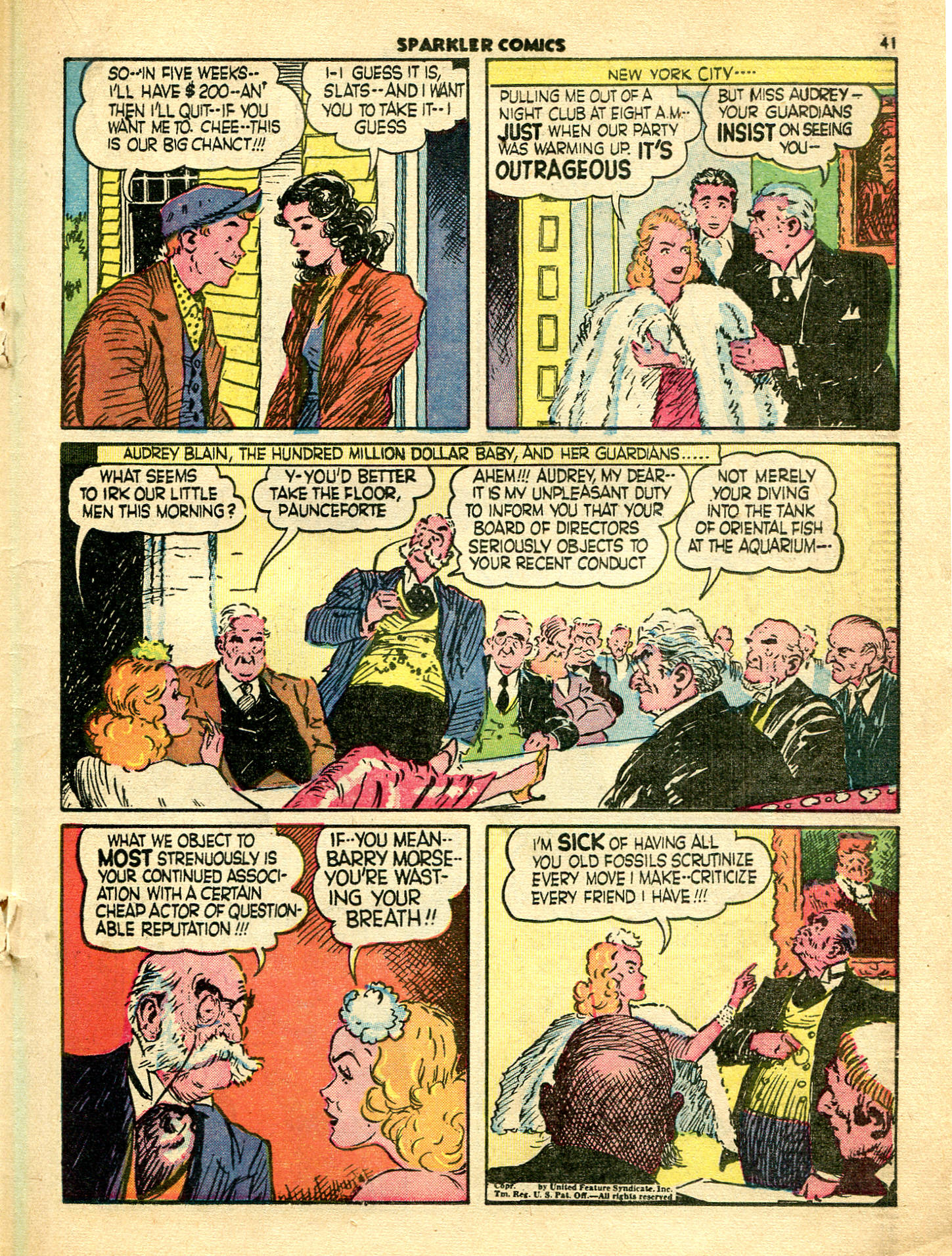 Read online Sparkler Comics comic -  Issue #7 - 35