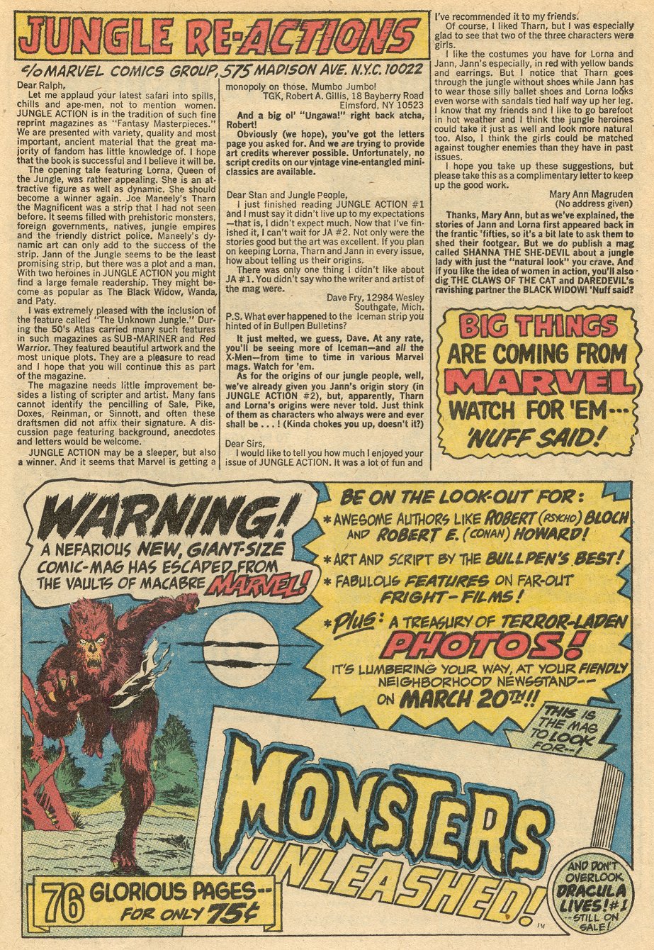 Read online Jungle Action (1972) comic -  Issue #5 - 33