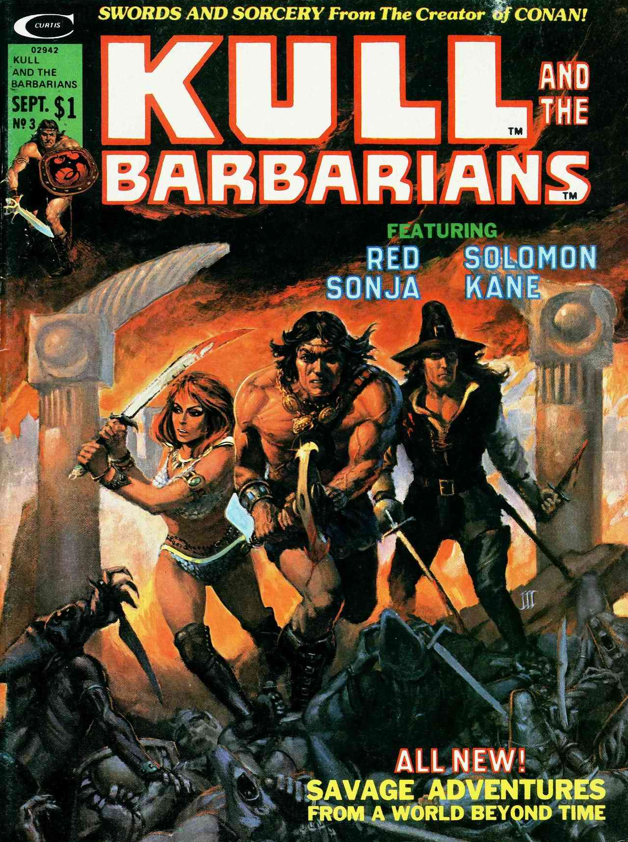 Read online Kull and the Barbarians comic -  Issue #3 - 1