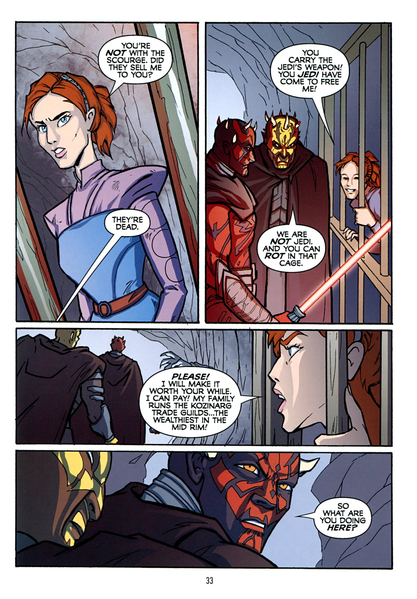 Read online Star Wars: The Clone Wars - The Sith Hunters comic -  Issue # Full - 34