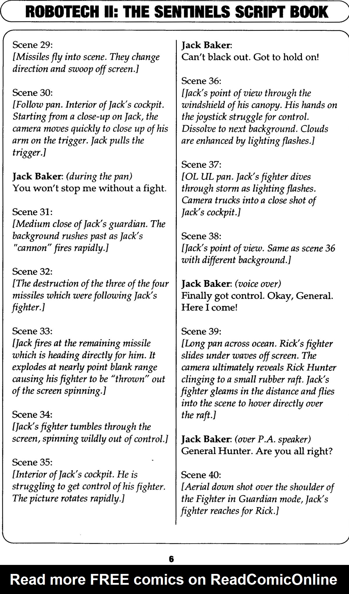 Read online Robotech II: The Sentinels comic -  Issue # _Script Book 1 - 36