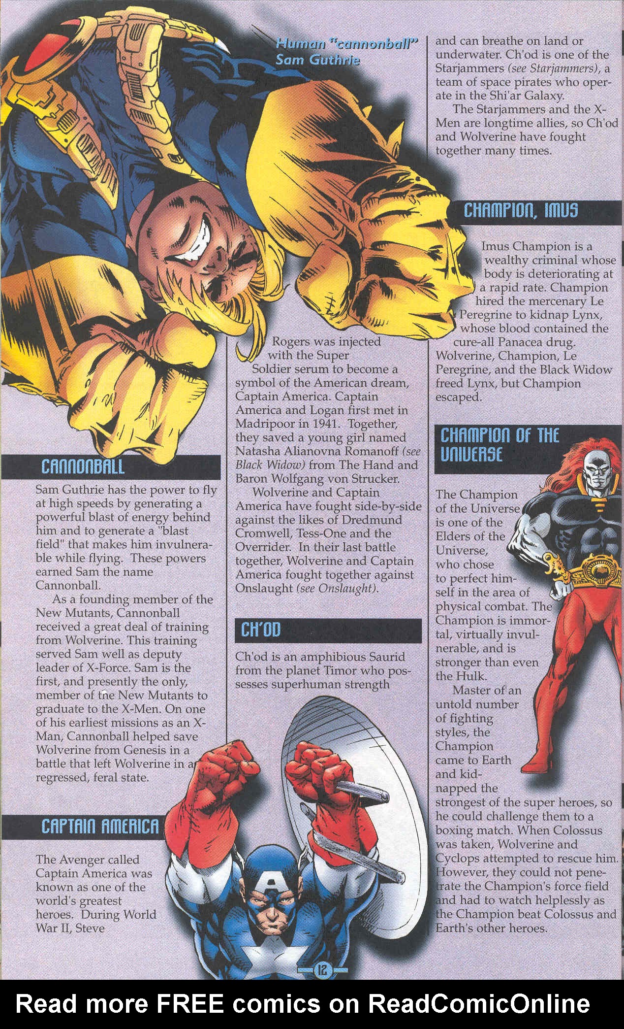 Read online Wolverine Encyclopedia comic -  Issue #1 - 16