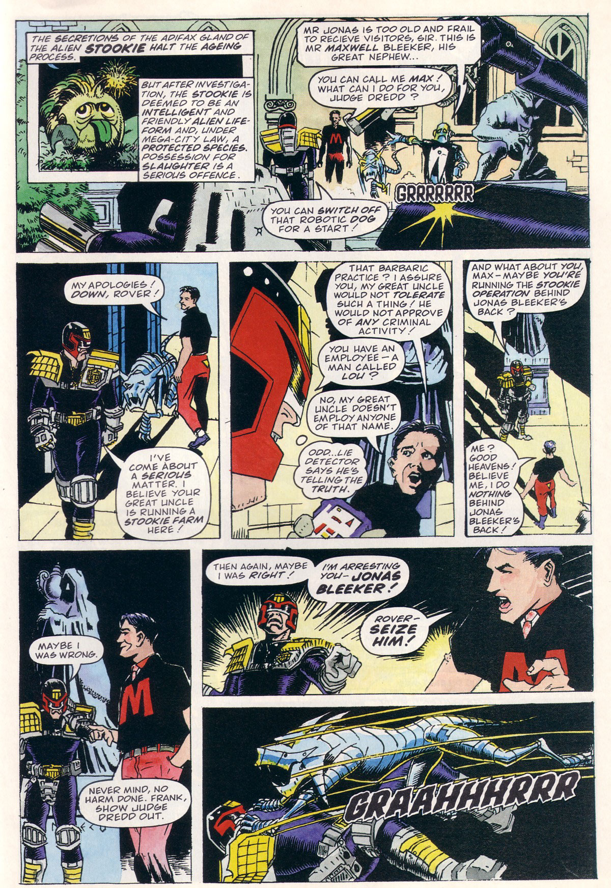 Read online Judge Dredd Lawman of the Future comic -  Issue #1 - 11