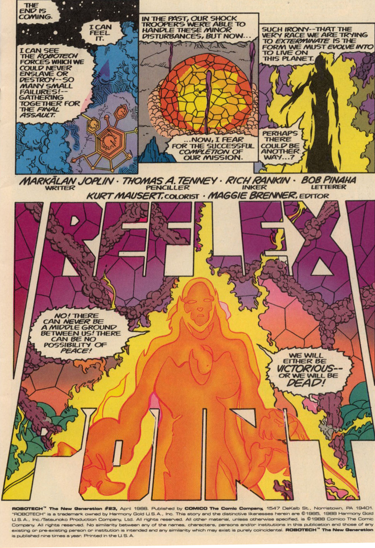 Read online Robotech The New Generation comic -  Issue #23 - 3