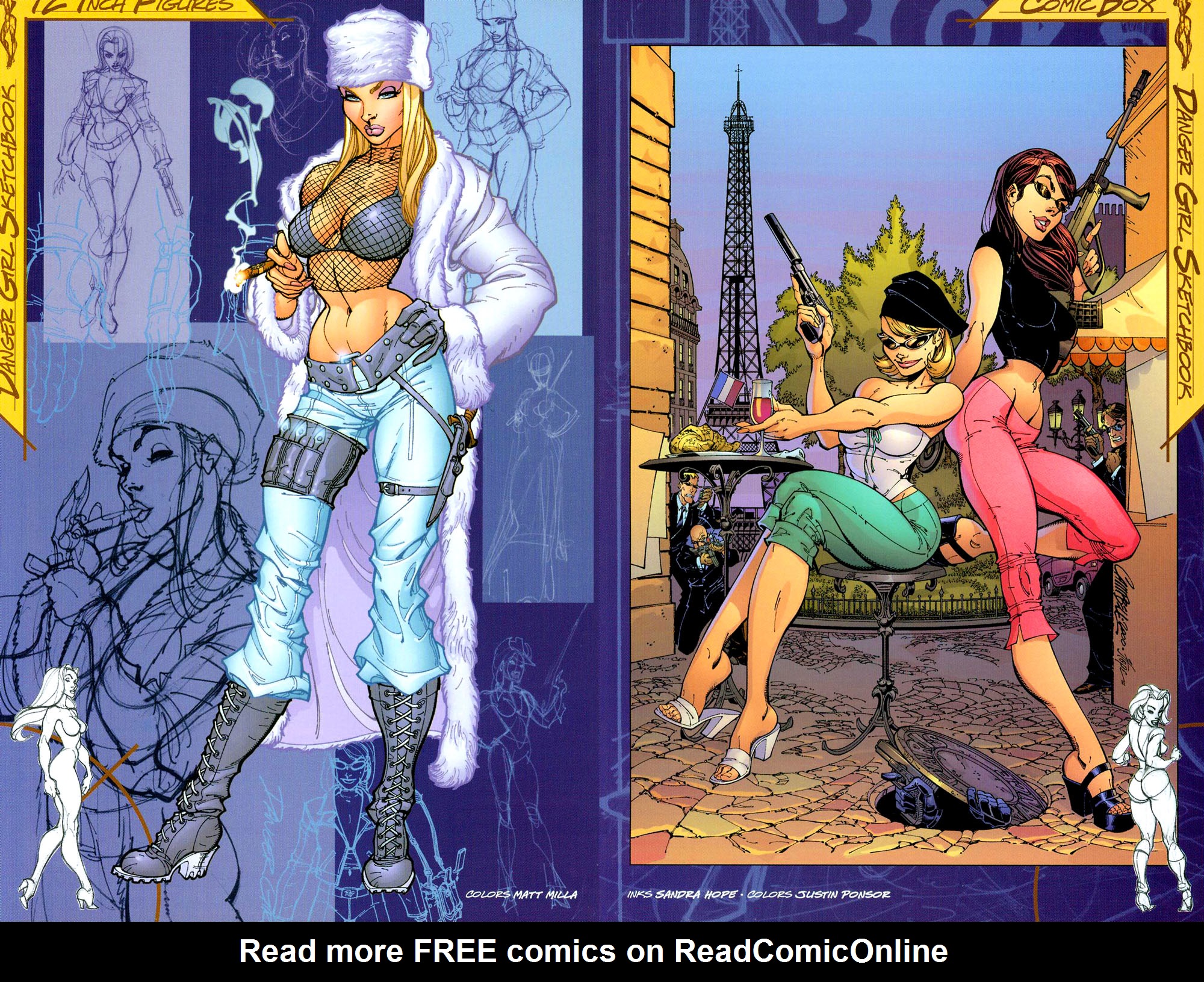 Read online J. Scott Campbell's Danger Girl Sketchbook comic -  Issue # Full - 33