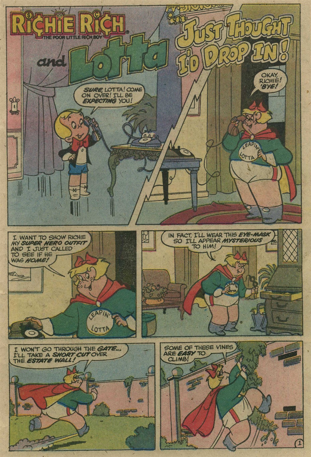 Read online Richie Rich & His Girl Friends comic -  Issue #1 - 19
