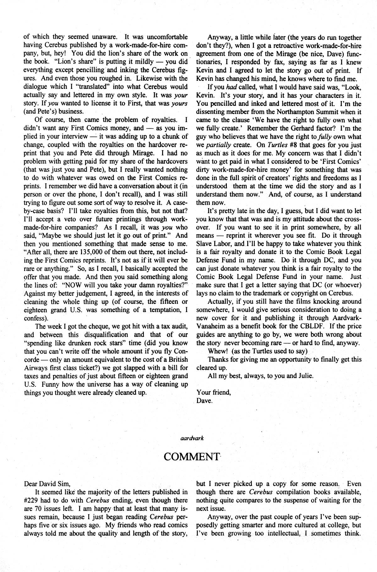 Read online Cerebus comic -  Issue #232 - 25