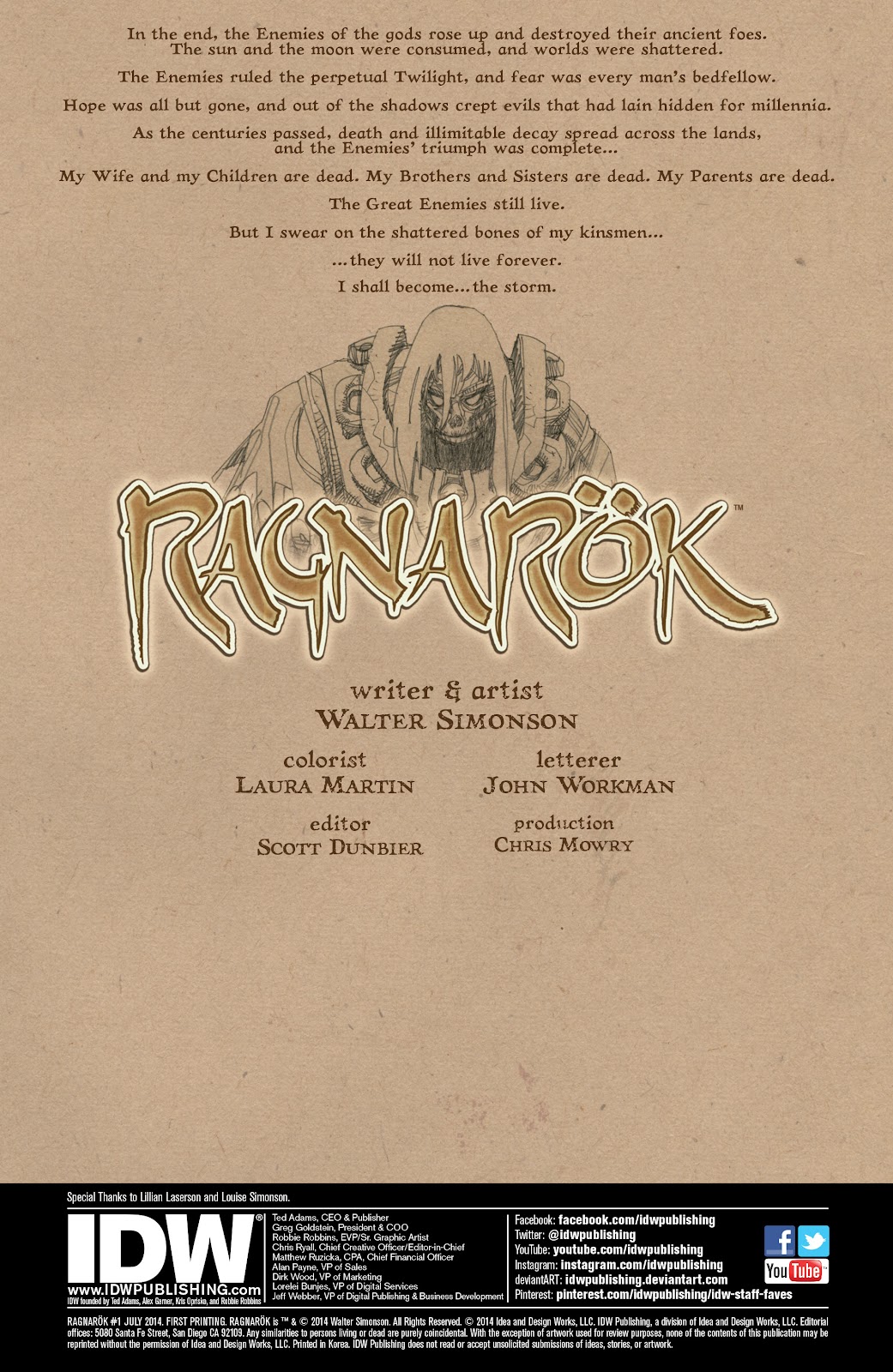 Ragnarok issue 1 - Page 2