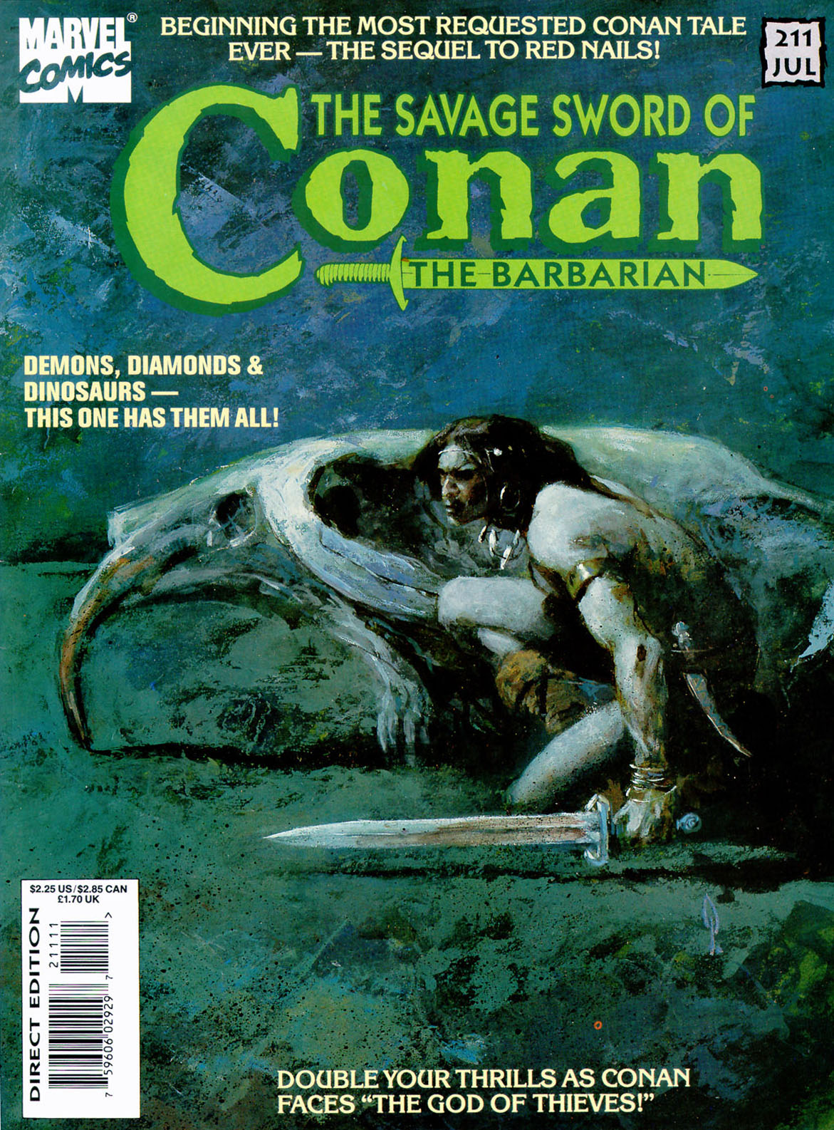 Read online The Savage Sword Of Conan comic -  Issue #211 - 1