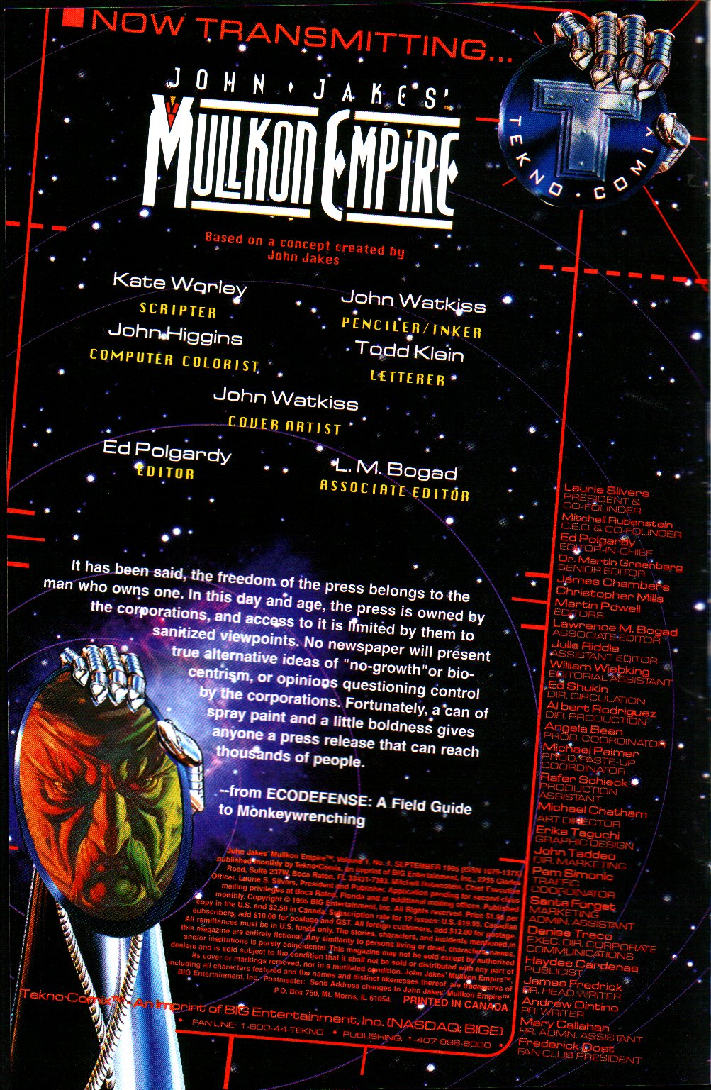 Read online John Jakes' Mulkon Empire comic -  Issue #1 - 2