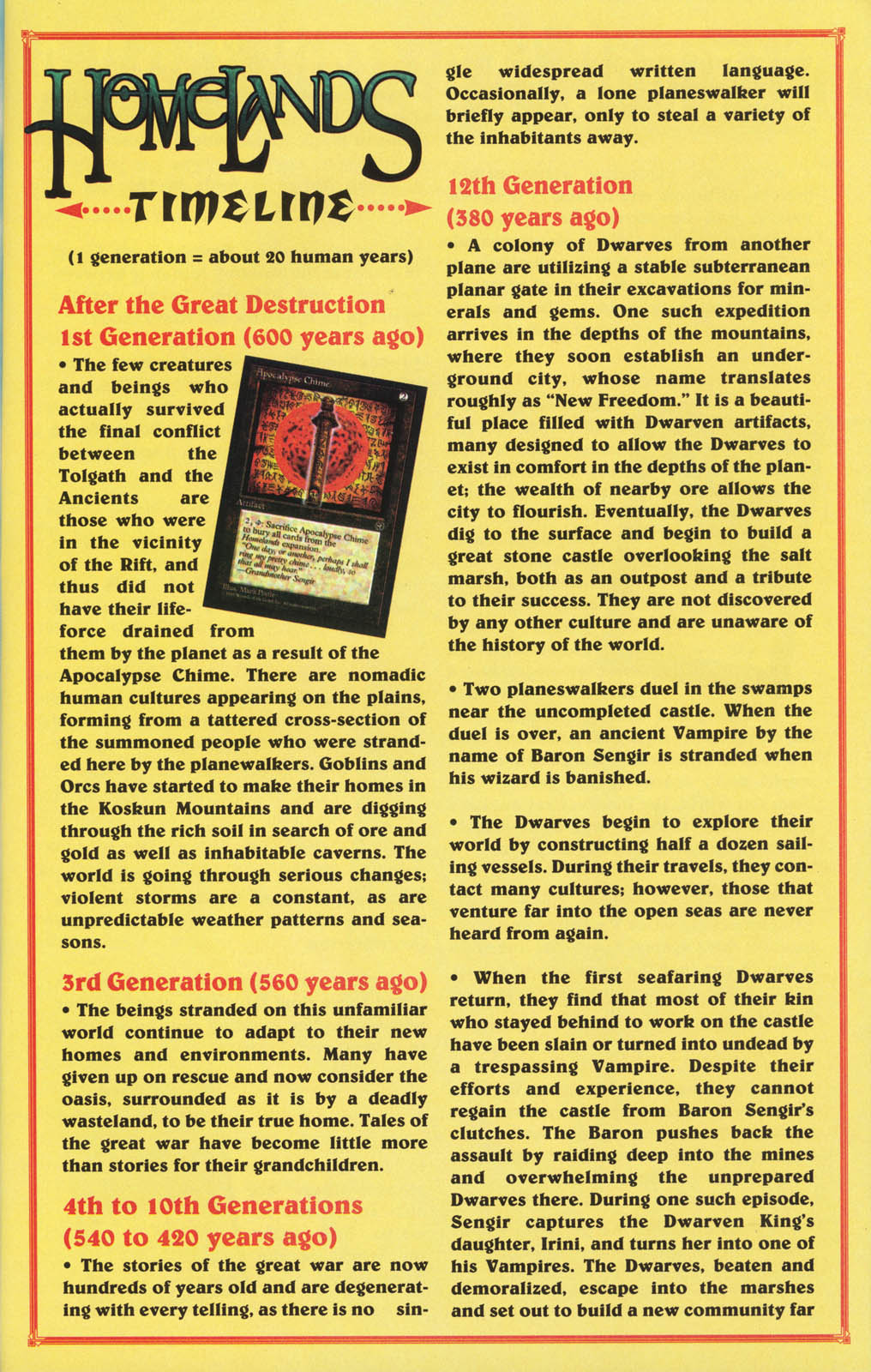 Read online Homelands On the World of Magic: The Gathering comic -  Issue # Full - 48